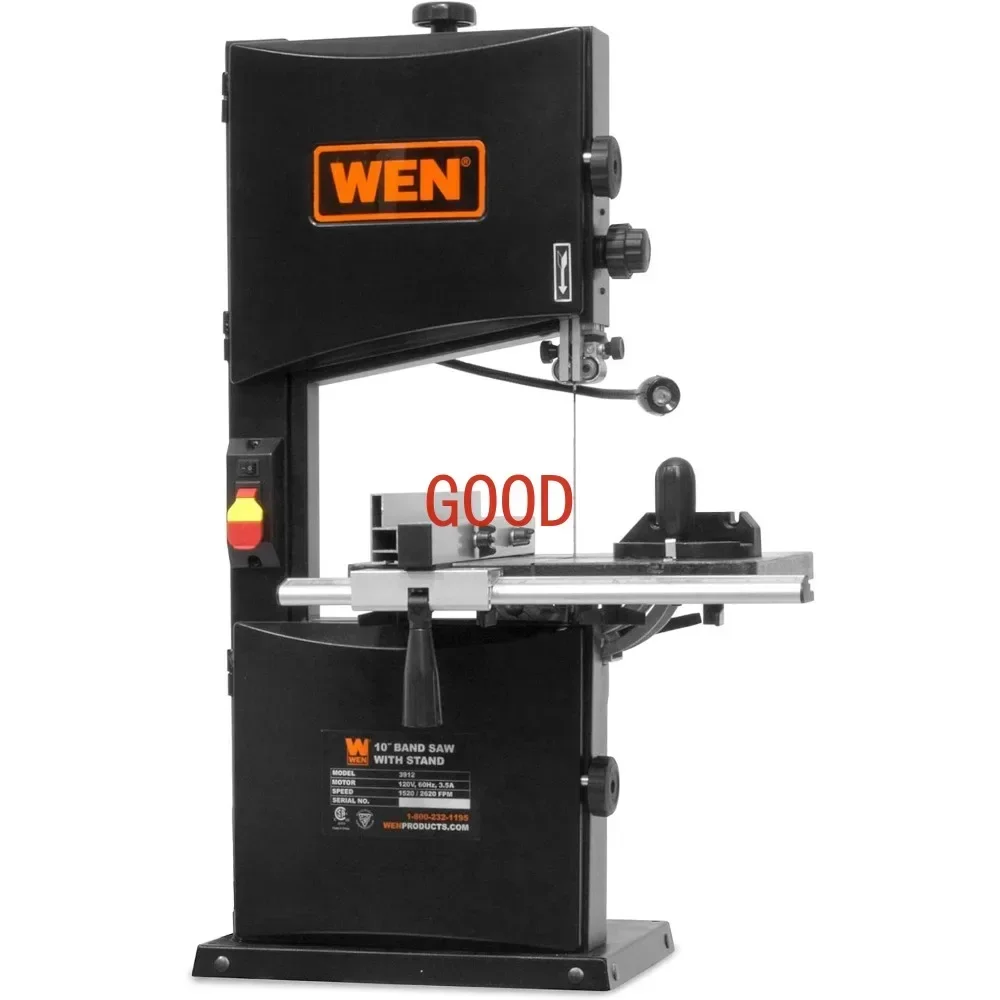 TAO Band Saw with Stand, 10-Inch, 3.5-Amp, Two-Speed (BA3962),Black