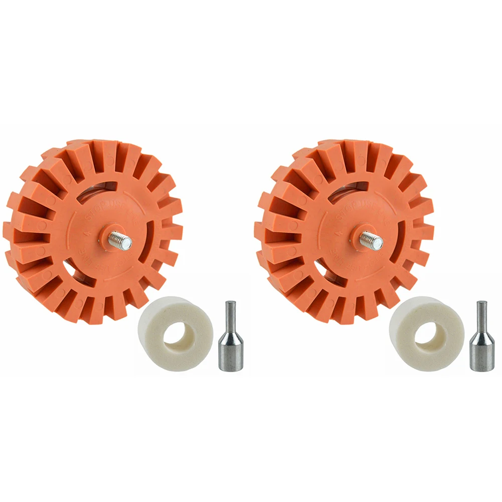 4inch Car Decal and Car Sticker Remover with Drill Adapter Decal Eraser Wheel Adhesive Remover Sticker Remover for Cars RV Boats