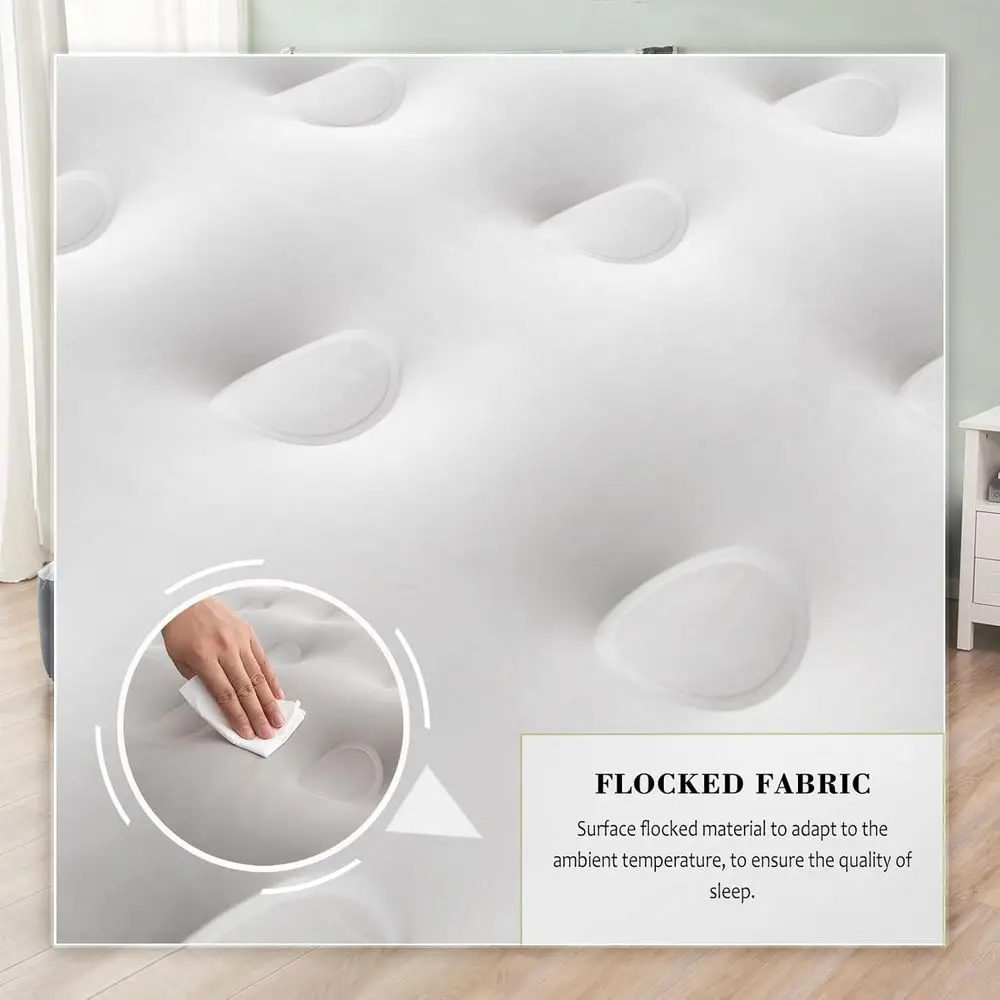 Materassino gonfiabile portatile King-Size con pompa integrata per campeggio all'aperto