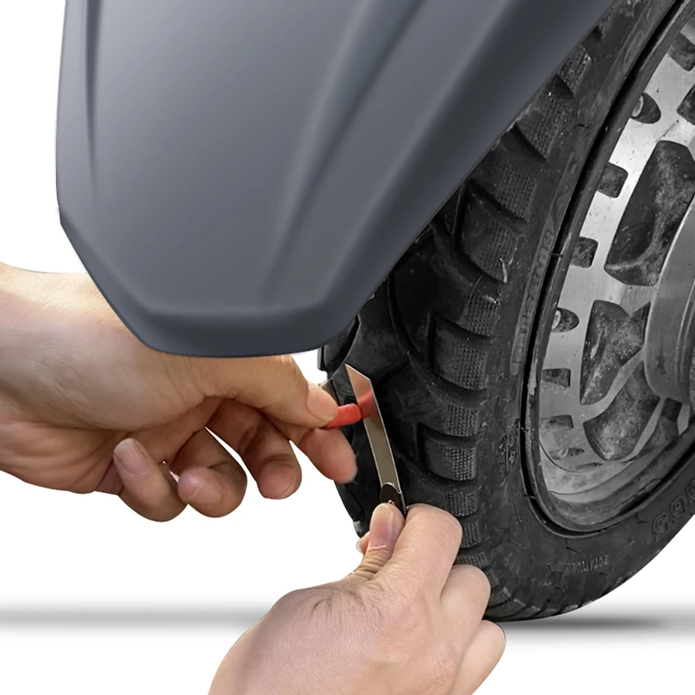 1set Quick And Easy -Emergency Car Tire Repair 400g Aluminum Alloy Include 12 Mushroom For Heads Tubeless Tires With T-handle