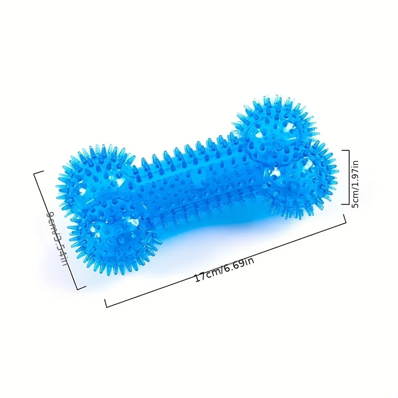 1PC pet toy dog ​​thorn bone pet bite-resistant molar teeth cleaning chewing dog sound toy with thorn bone