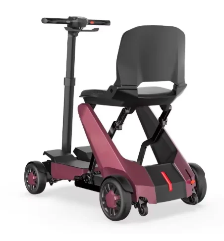

Hot Design Portable Remote Control Folding Mobility Scooter Aluminum Alloy Adult Electric Car Four Wheeler Walking Aids