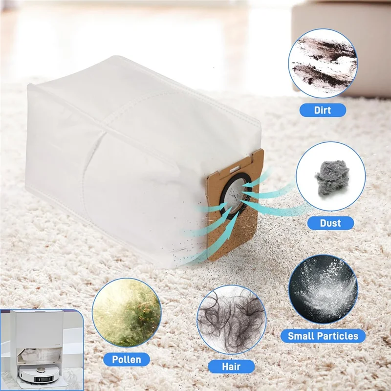 

FORC-Accessory-Set-For-Dreame-L10-Ultra--L10S-Ultra-Robot-Vacuum-Cleaner,Accessories-With-Main-Brushes,HEPA-Filters,Dust-Bags