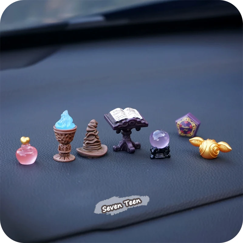Magic Academy Series Car Mini Ornament Sorting Hat Magic Book Goblet Of Fire Golden Snitch