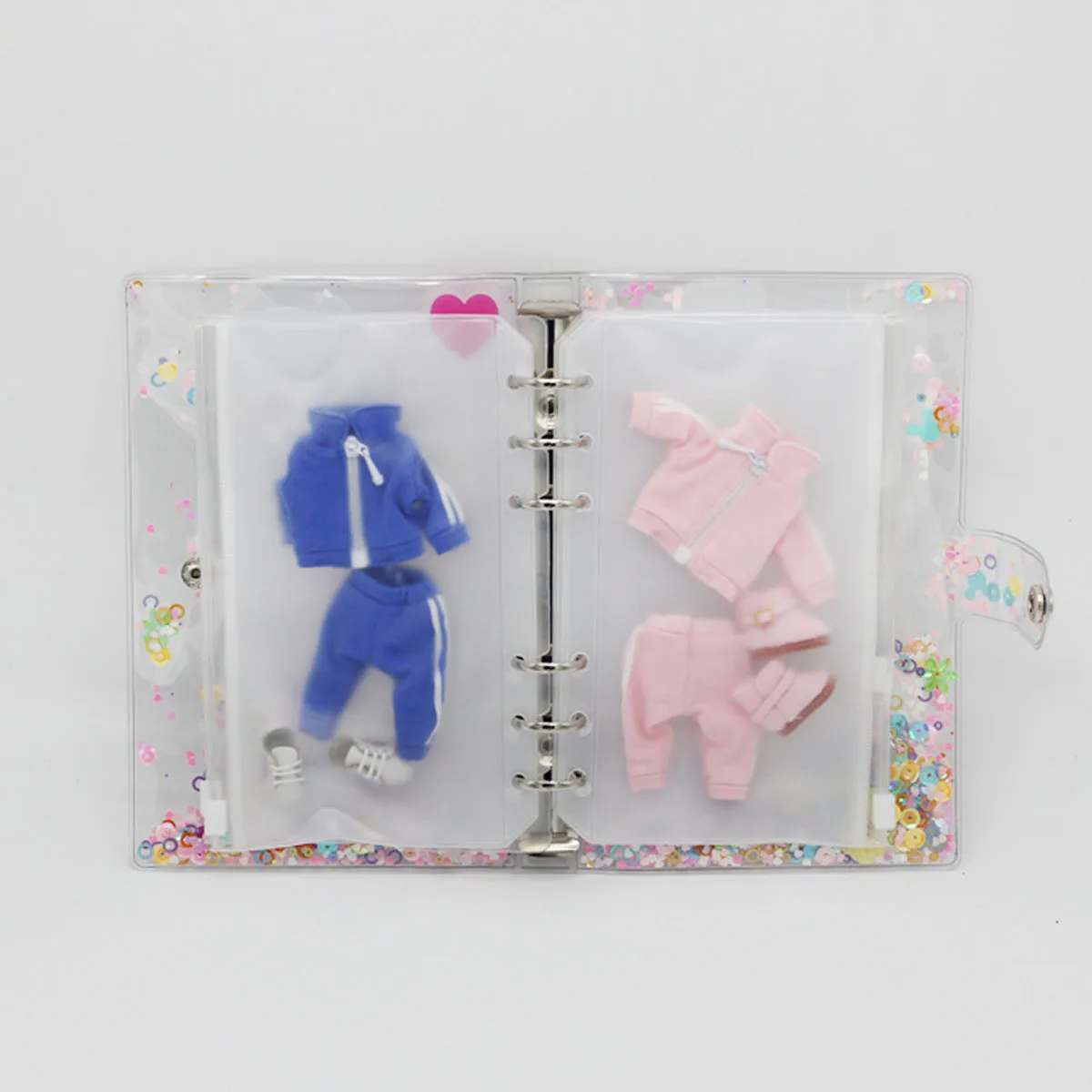 Doll Storage Bag Storage Book Dust Bag Transparent OB11 Doll Clothing Storage Book Doll Clothes Organizer Box