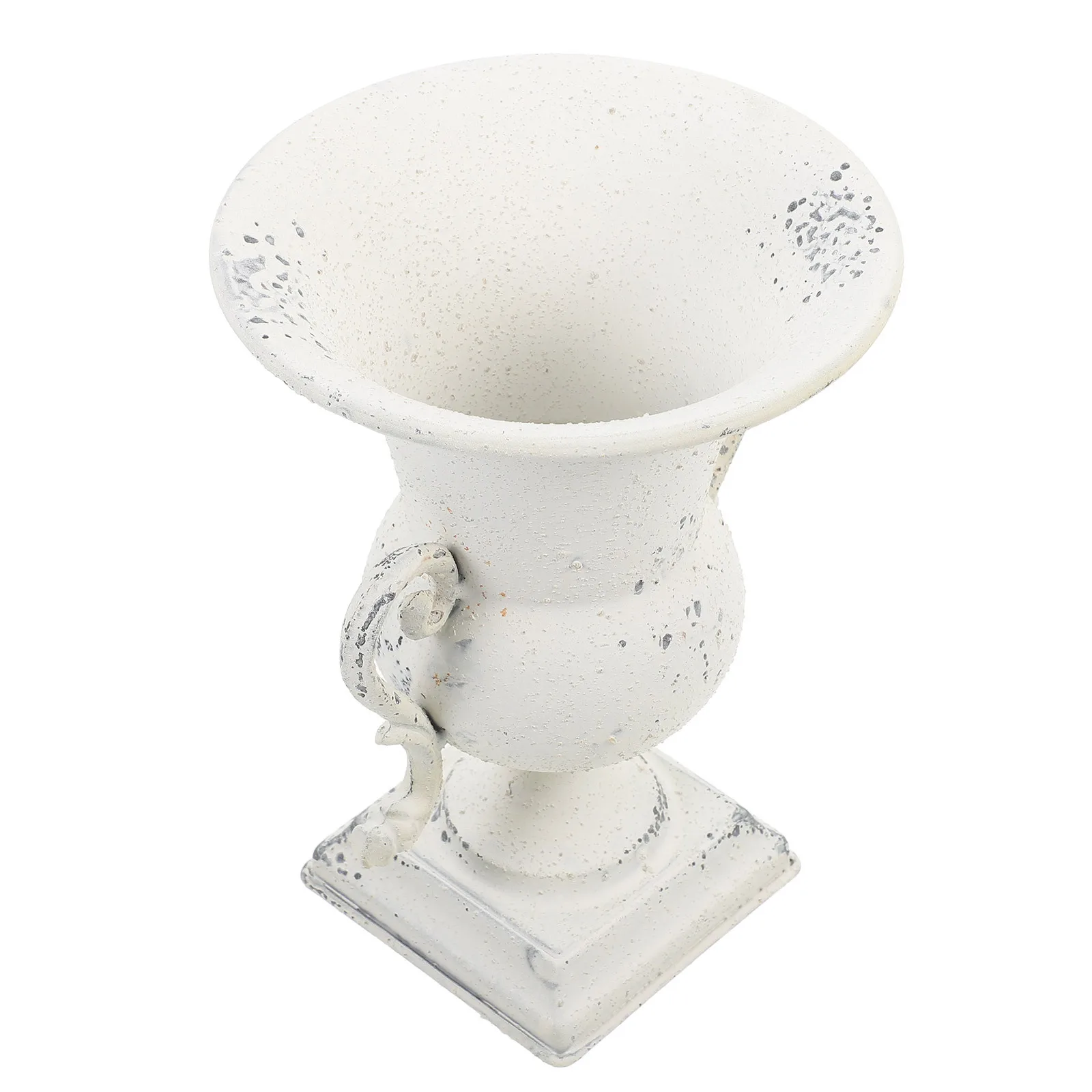 

Vintage Iron Flower Pot Compact Retro Design for Dried Flowers Home Office Hotel Decorative Vase Metal Planter Centerpiece