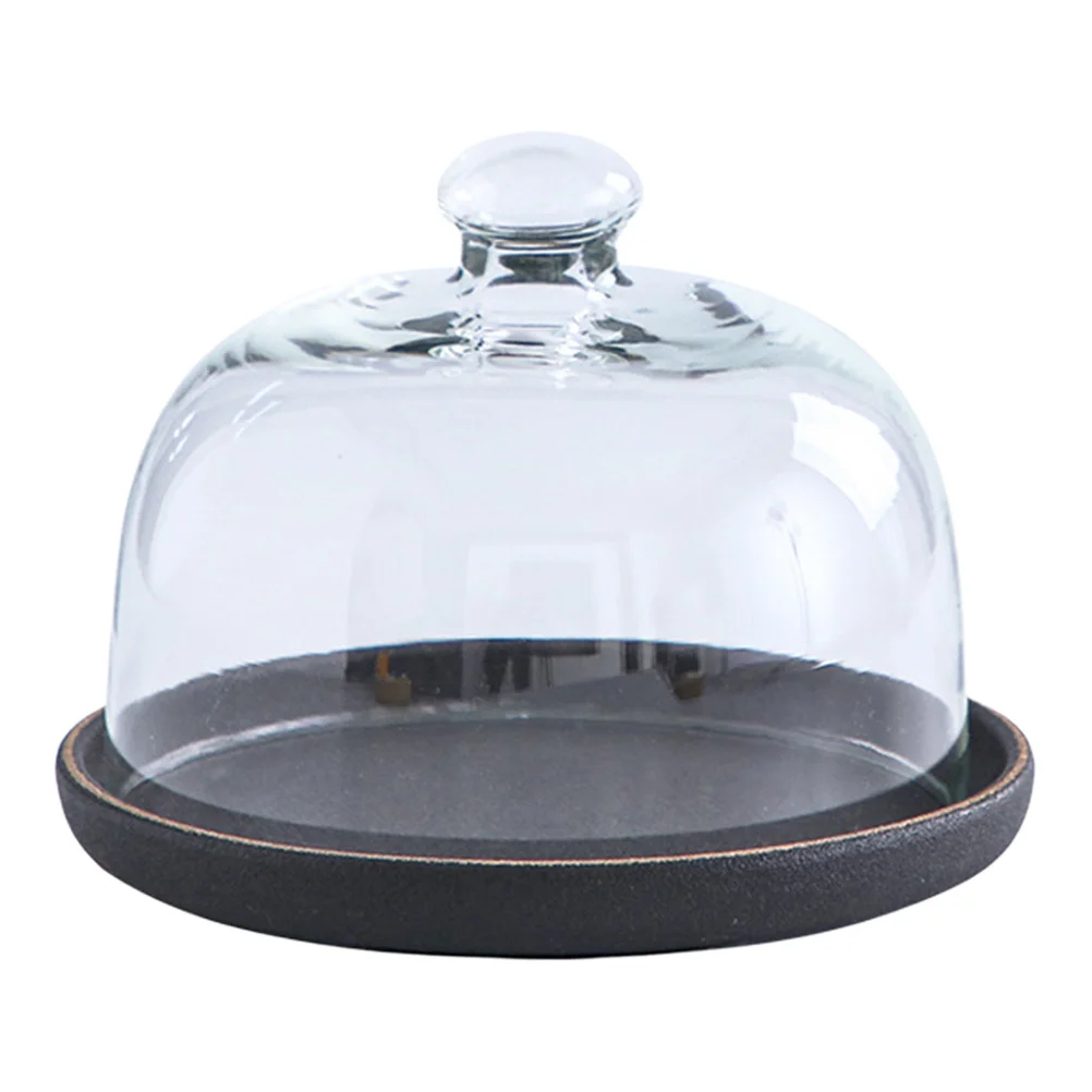 1Set Multi-Use Kitchen Cake Tray with Cover Good Texture and Excellent Craftsmanship for All Events Cake Tray Fruit Plate