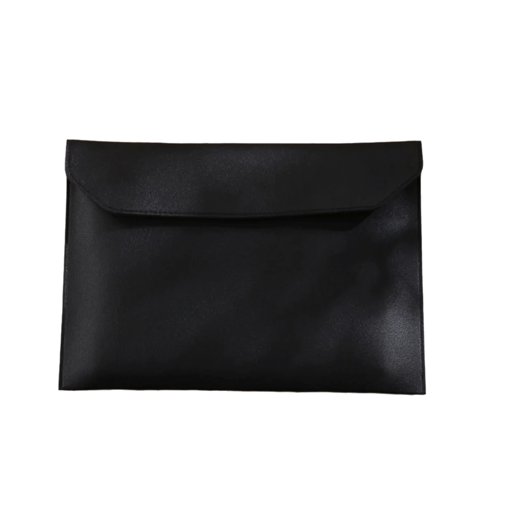 Portable PU File Folder Large Capacity Multi Functional Document Bag Waterproof Handbag Document Storage