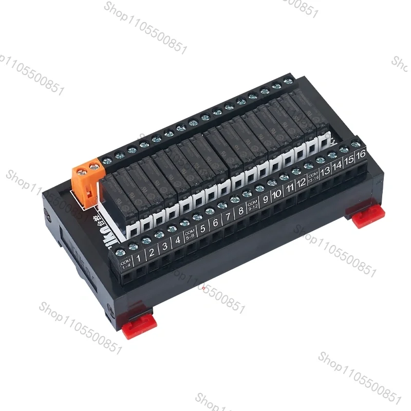 SK/SY Series Relay Module PLC Amplifier DIN Rail Board Pluggable relay 4/6/8/10/12/14/16 Channel 5V/12V/24V NPN/PNP Compatible