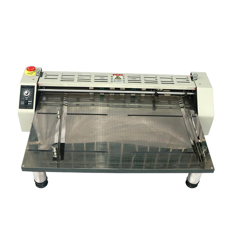

660 electric indentation machine manual cover leather flip book mark high speed automatic stainless steel plate countertop