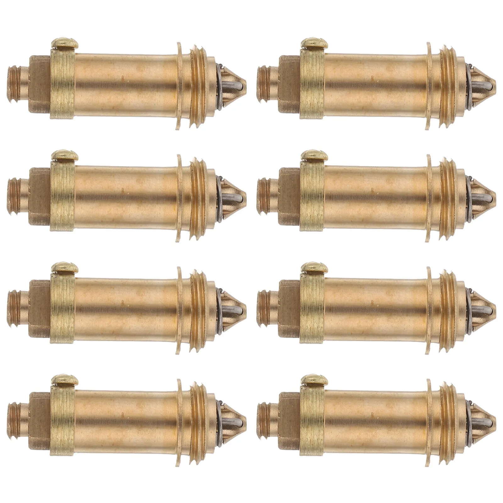 

8 Pcs Basin Push Button Plug Drain Spring Bathroom Tub Brass Stopper Sink Pop up