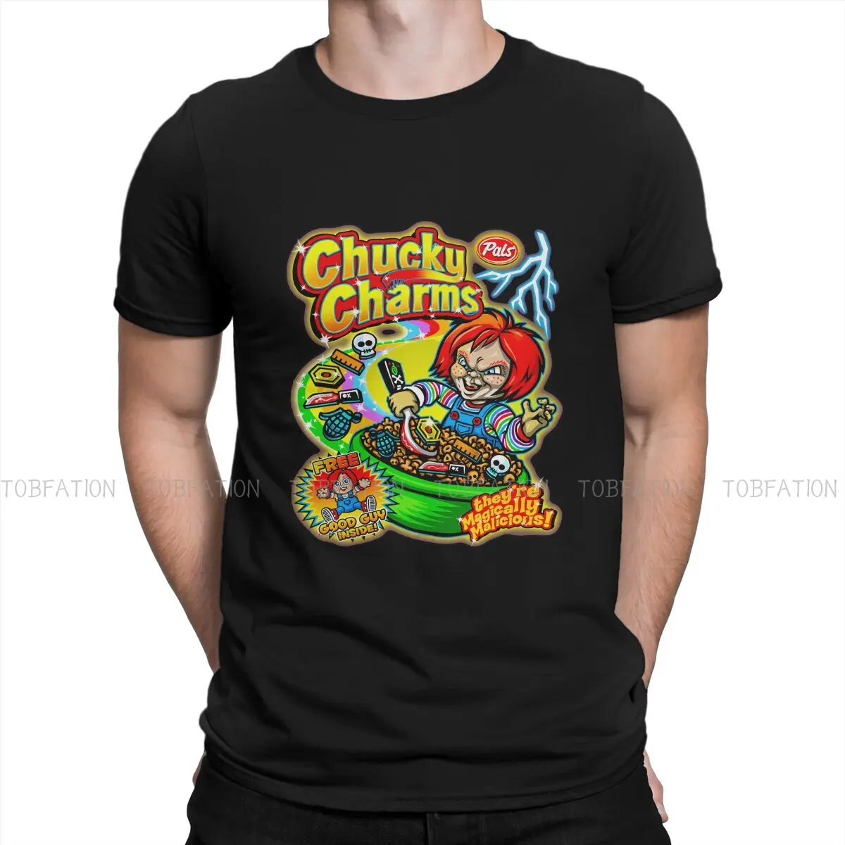 CHUCKY CHARMS Special Polyester TShirt Child‘s Play Top Quality Creative Gift Idea  T Shirt