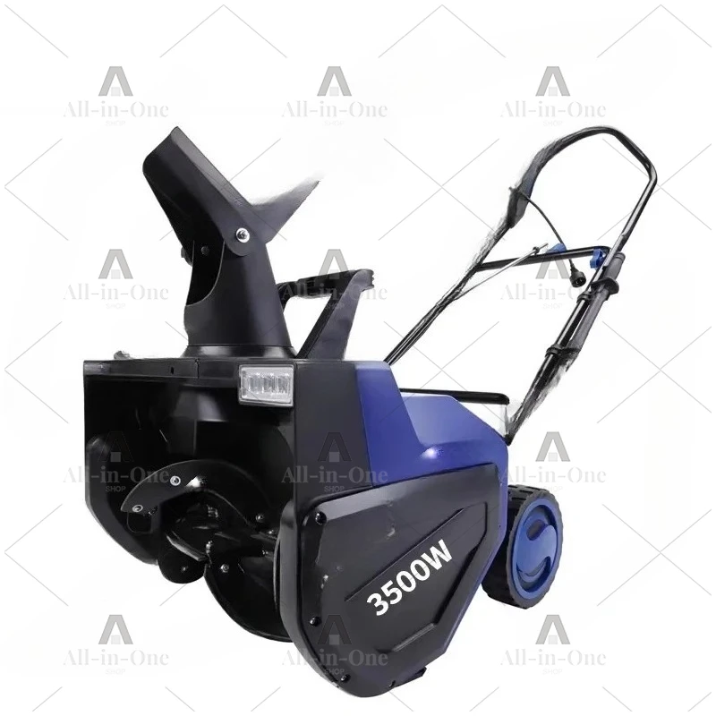 Electric high power hand push snow plow outdoor clearing school road small snow plow lithium battery snow thrower