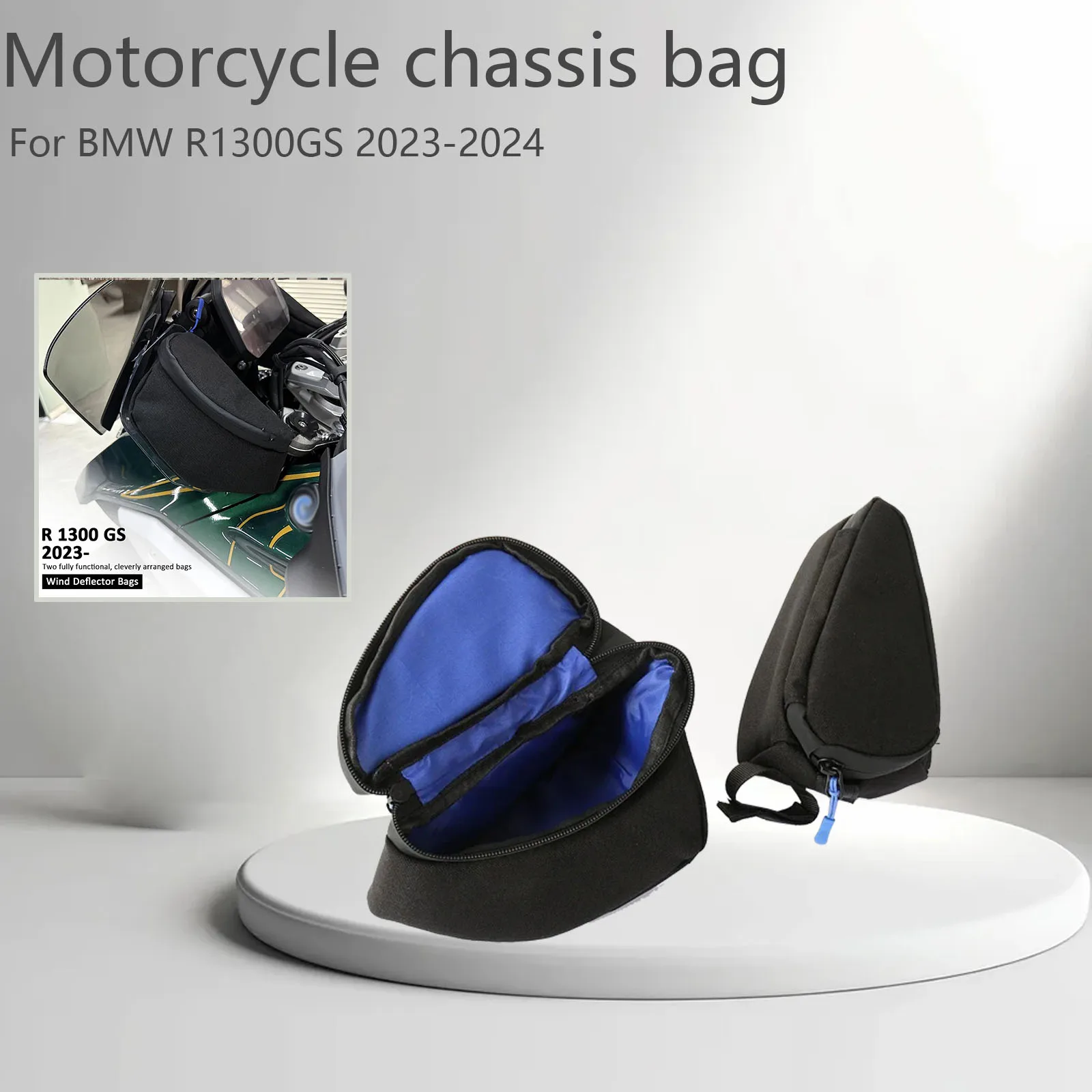 

For BMW R1300 GS R1300GS R 1300 GS 2023 2024 Motorcycle Waterproof Pannier Accessories Black Tool Storage Bag Fairing Bags Side