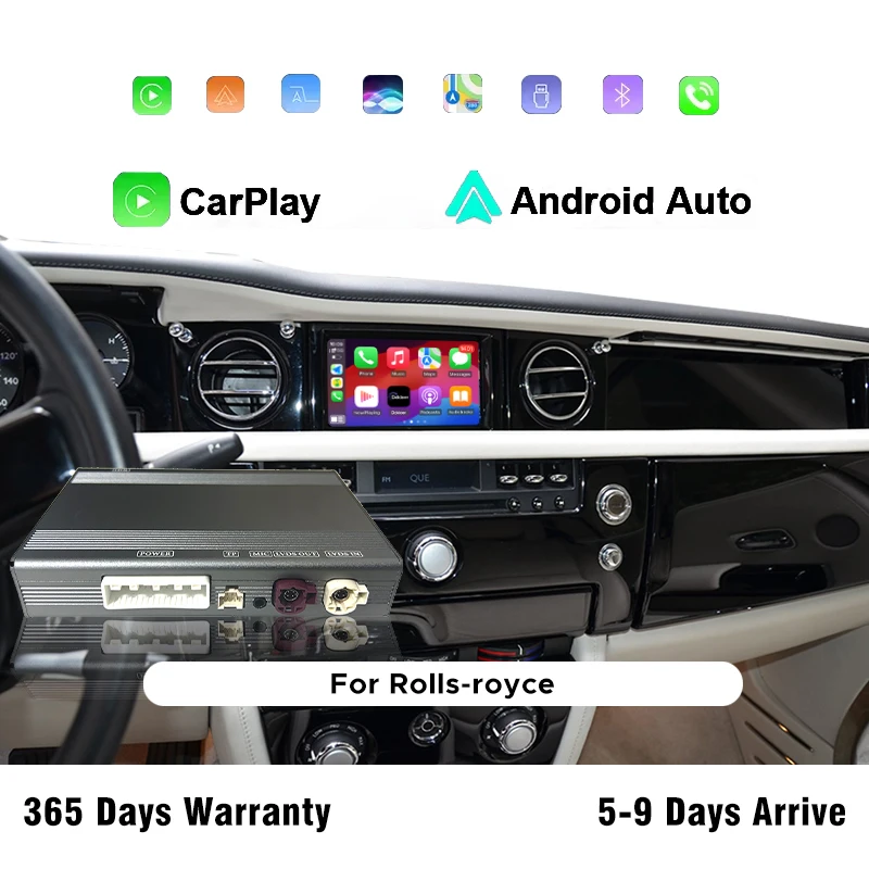 Wireless CarPlay Android Auto Interface for Rolls Royce Wraith/Ghost/Phantom/Dawn Mirror Link AirPlay Navigation Plug & Play