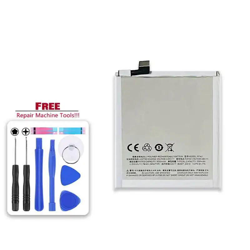 

High Capacity For Meizu Meizy M1 Note Mobile Phone Battery 3100Mah BT42