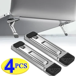 Mini Invisible Laptop Stand for iPad Macbook Pro Mobile Phone Tablet Metal Alloy Adjustable Folding Bracket Laptop Cooling Stand