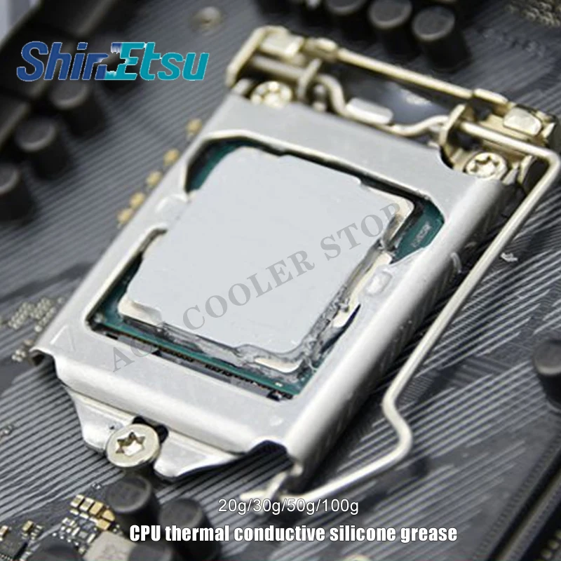 Shin-Etsu 7921 7868สีเทาความร้อนสำหรับ CPU GPU คอมพิวเตอร์โน้ตบุ๊คซิลิโคนจาระบี Non-Conductive 20G 50G