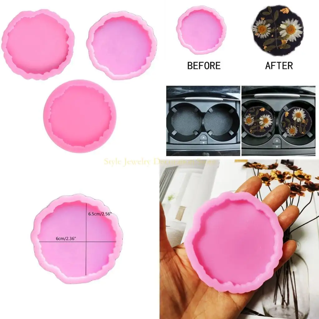 

D46E Molds for Resin Casting Silicone Molds Making Cups Mat Home Decoration
