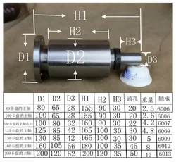 Lathe Spindle High-strength 80/100/125/130 Lathe Spindle Deep Groove Ball Bearings Large Hole Lathe Head Assembly With Flange