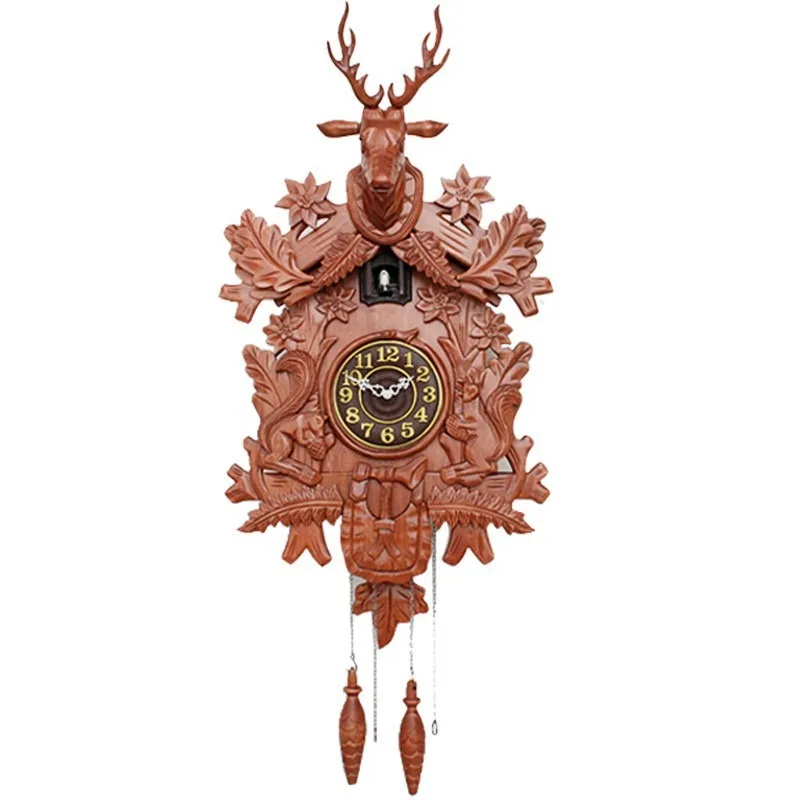 

Cuckoo wall clock cooing alarm clock, living room household