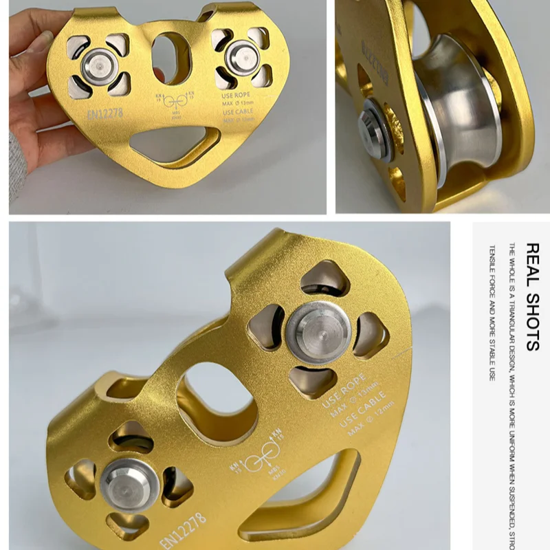 عجلات ألومنيوم بسحاب مزدوج السرعة لتسلق الصخور مجهزة بشرائح سرعة مزدوجة الأشخاص مناسبة لتسلق الجبال #1