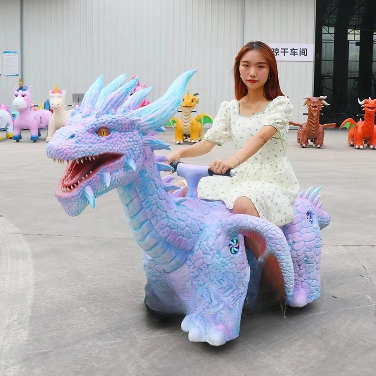 Animation Dinosaur Ride Kids Outdoor/Indoor Shopping Mall School Theme Park Rides Remote Control Toys 2 Years Warranty