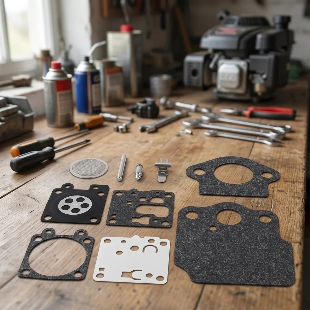 For Trimmer Carburetor for service Kit P003005940 for SRM-2620 PB-2620 SRM-3020 9-Item Gasket Rebuild Assembly