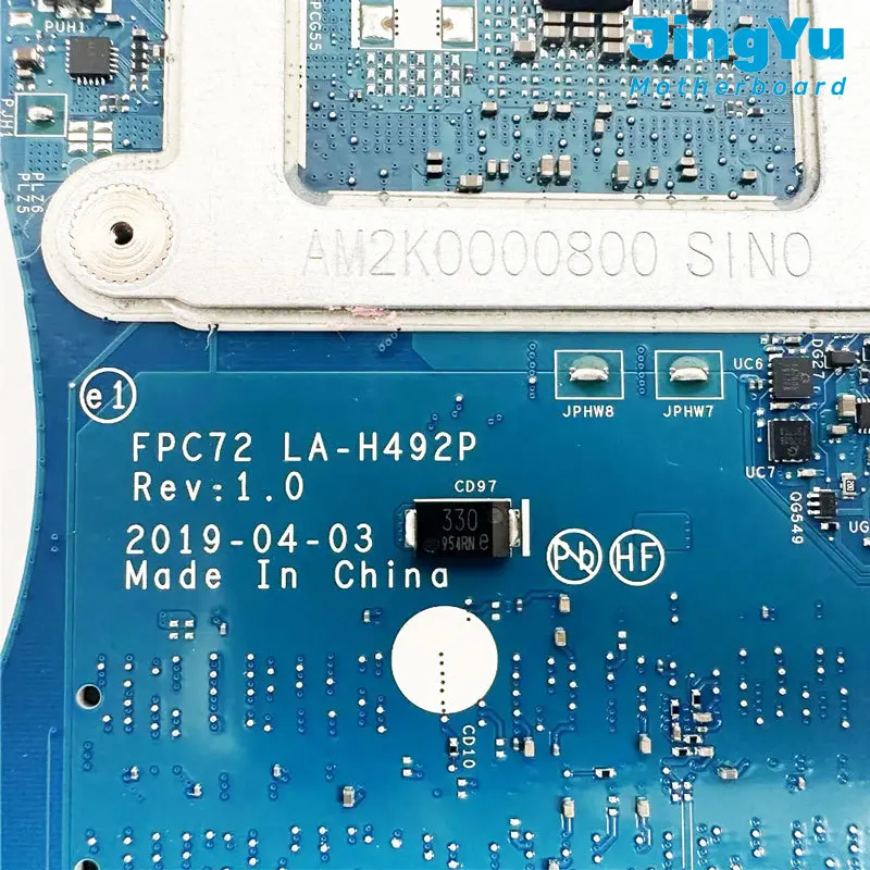 Placa base para ordenador portátil HP 17T-CB 17-CB, LA-H492P, CPU, I7-9750H, GPU, RTX2070, 8G, RTX2060, 6G, GTX1650, 4G