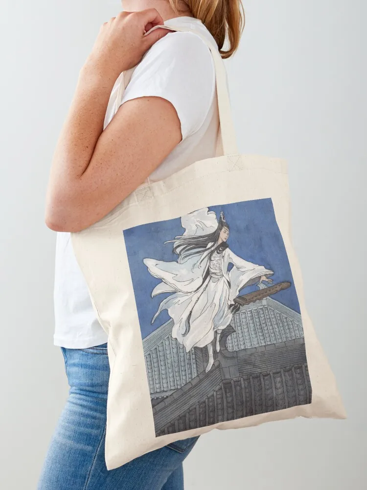 

lan zhan Tote Bag supermarket folding bag Cloth bags tote bag men's bags for women