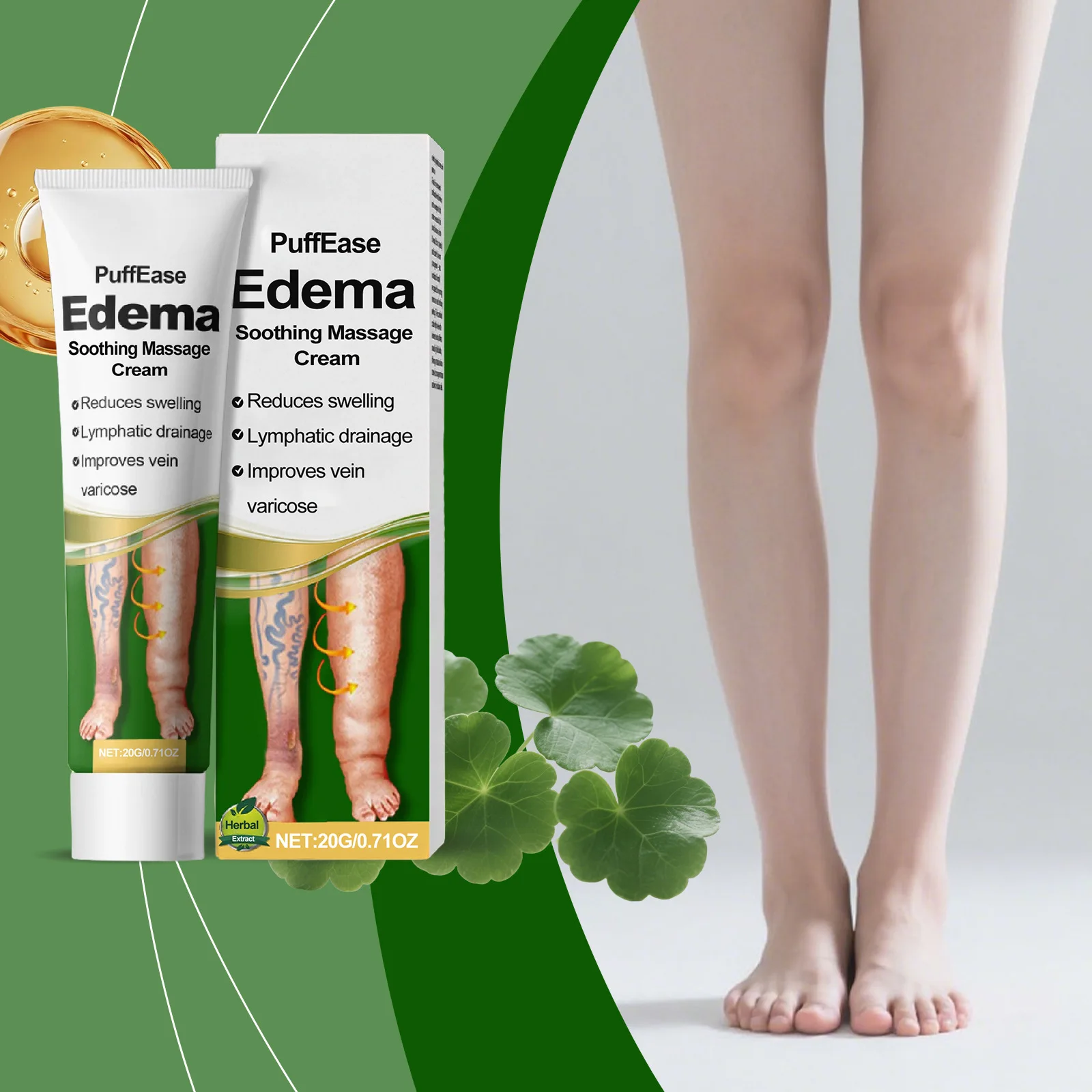 Varicose Vein Ease Paste Spider Leg Soreness Recovery Vasculitis Improve Blood Circulation Hydration Swelling Edema Relief Cream