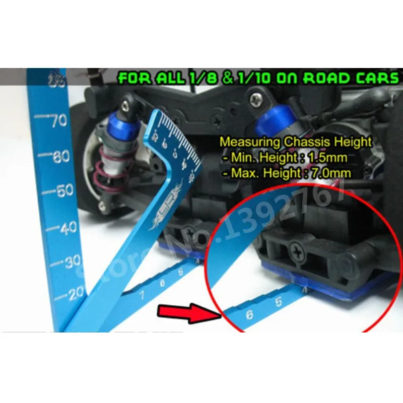 Yeah Racing 3 in 1 Camber Gauge Set Up Adjustable Measure Tool chassis Suspension Wheel Ride Height YT-0056 For 1/8 1/10 RC Car