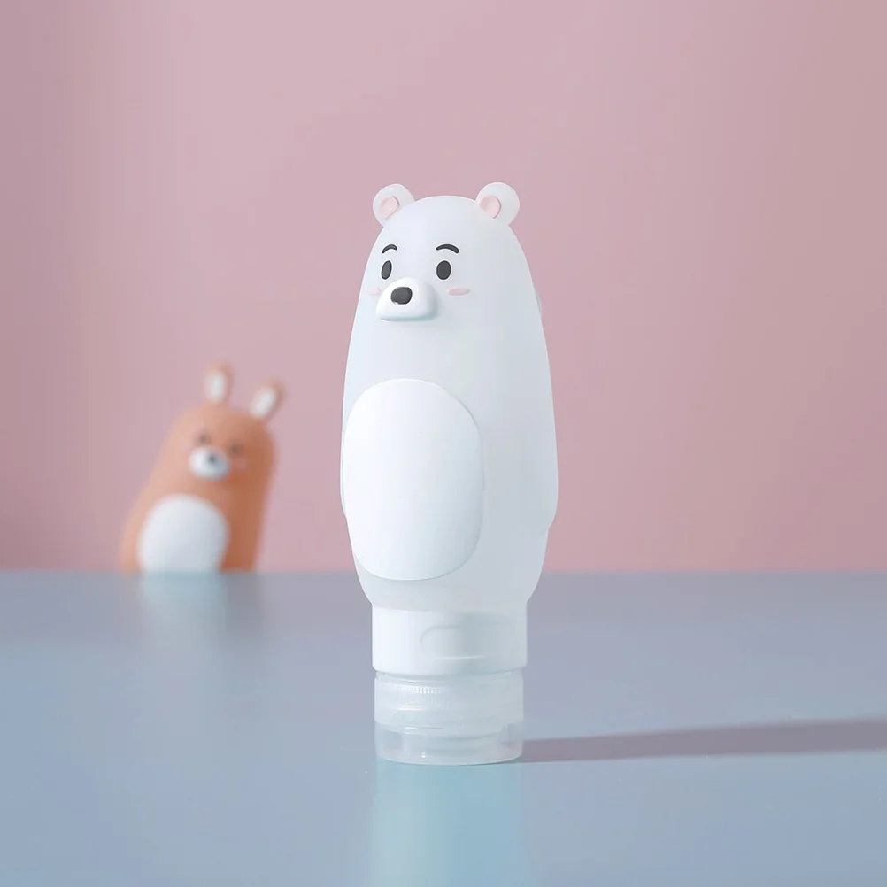 

1Set Cartoon Shower Gel Dispenser Bottles Empty Portable Lotion Shampoo Storage 50ml Pink Rabbit 70ml Yellow 90ml