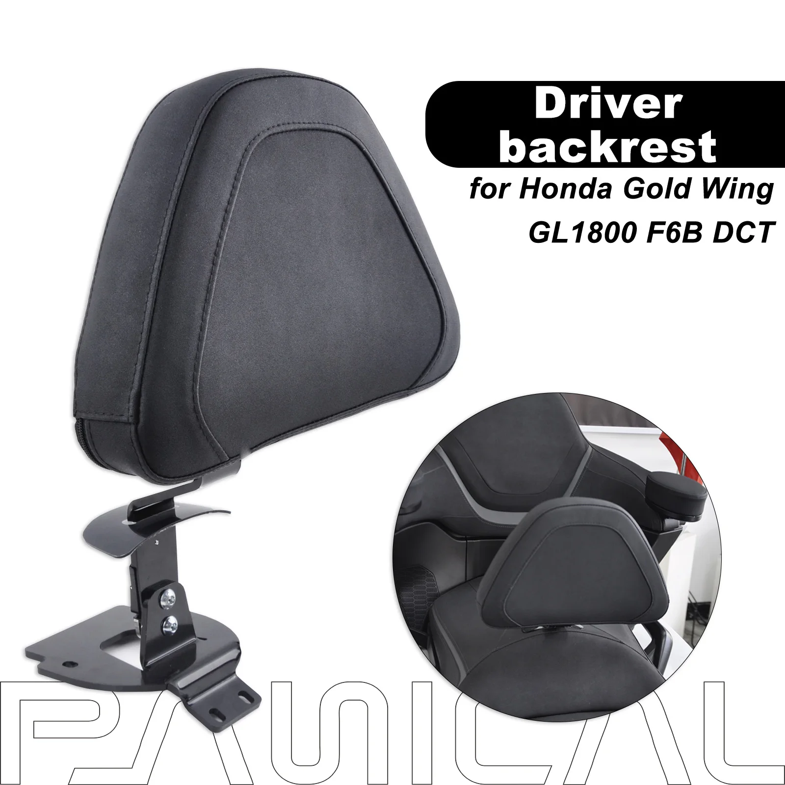 

PANICAL for Honda GoldWing GL1800 F6B DCT 2018-2025 Motorcycle Driver Backrest Quick Removal Backrest Front Seat Backrest
