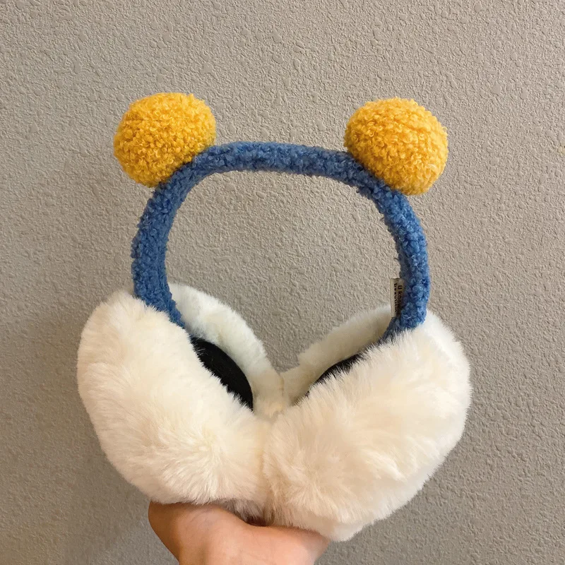 Desenhos animados bonito earmuffs para manter quente mulher inverno bonito estudante inverno earmuffs anticongelante earmuffs acessórios de inverno para mulher