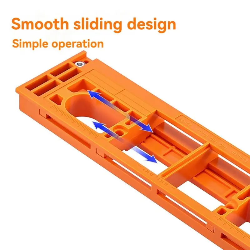 24-Hour Delivery Hinge Slotting Mold Hinge Hole Opener Adjustable Woodworking Wooden Door Installation Positioning Tool