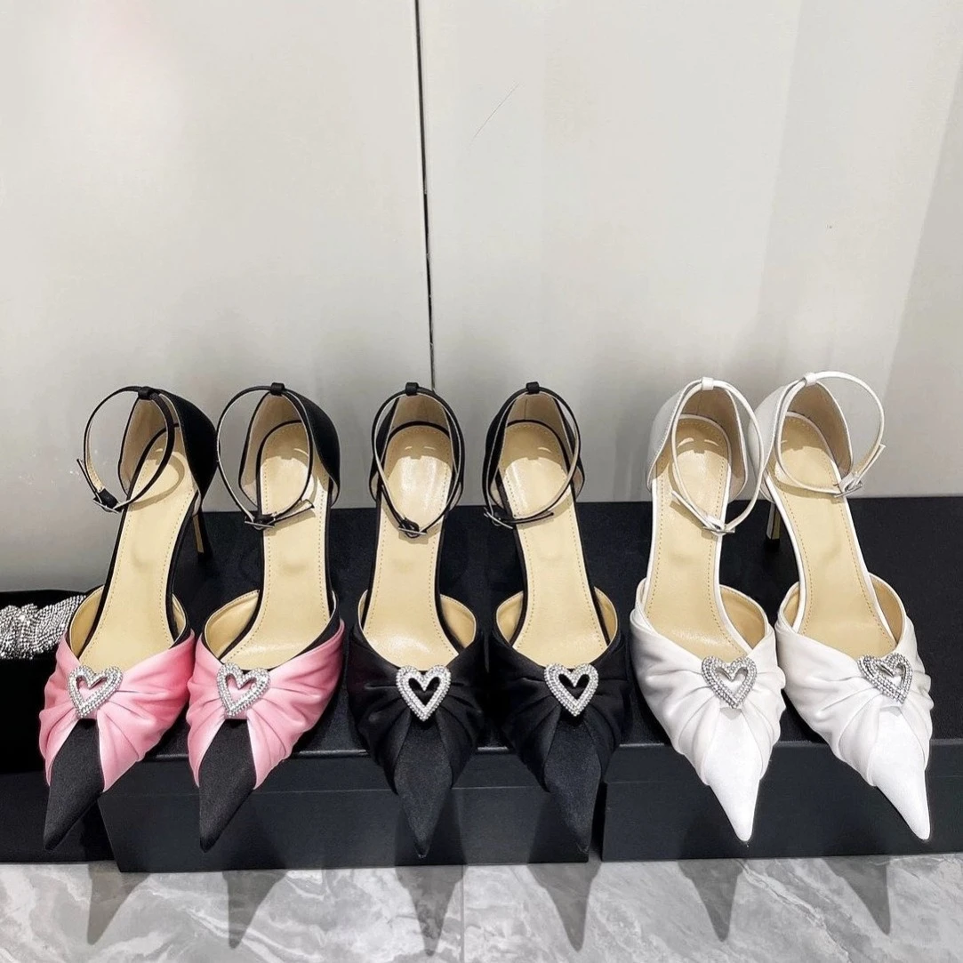 

Новинка 2026, оригинальные французские сандалии Baotou, женская обувь Love Diamond, подарок-сюрприз, туфли на высоком каблуке-шпильке