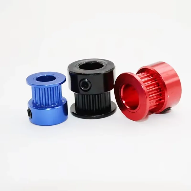 Hoogwaardige aluminium synchrone katrollen Verschillende nauwkeurige kleuren CNC-bewerking voor boren en brozen