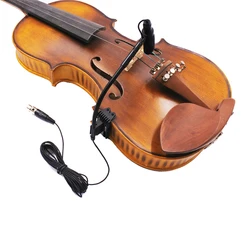 Microfone condensador supercardioide para viola violino acústico instrumento musical microfone para sistema transmissor de cinto corporal