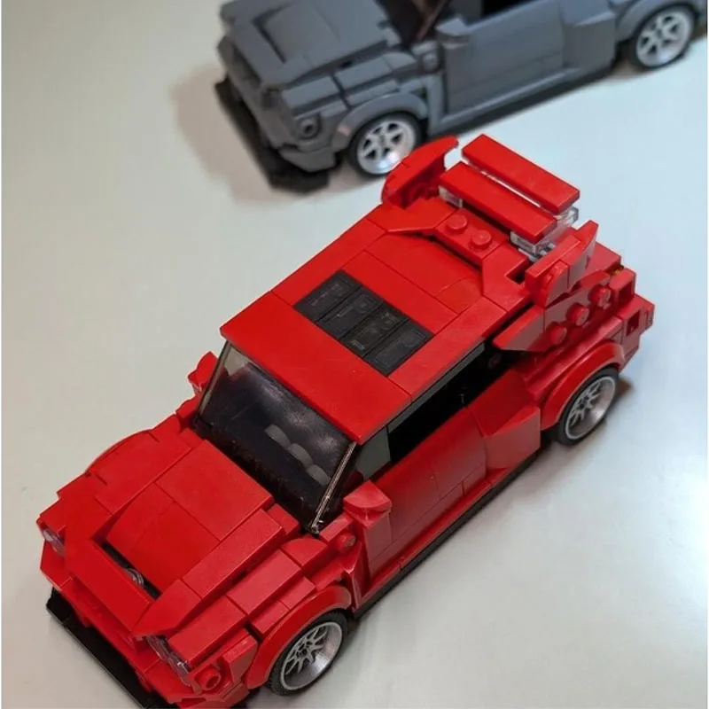 

MOC-195877 New Red Sports Racing Car Building Blocks Model 403 Parts Creative Toy for Boys, Children's Birthday and Christmas