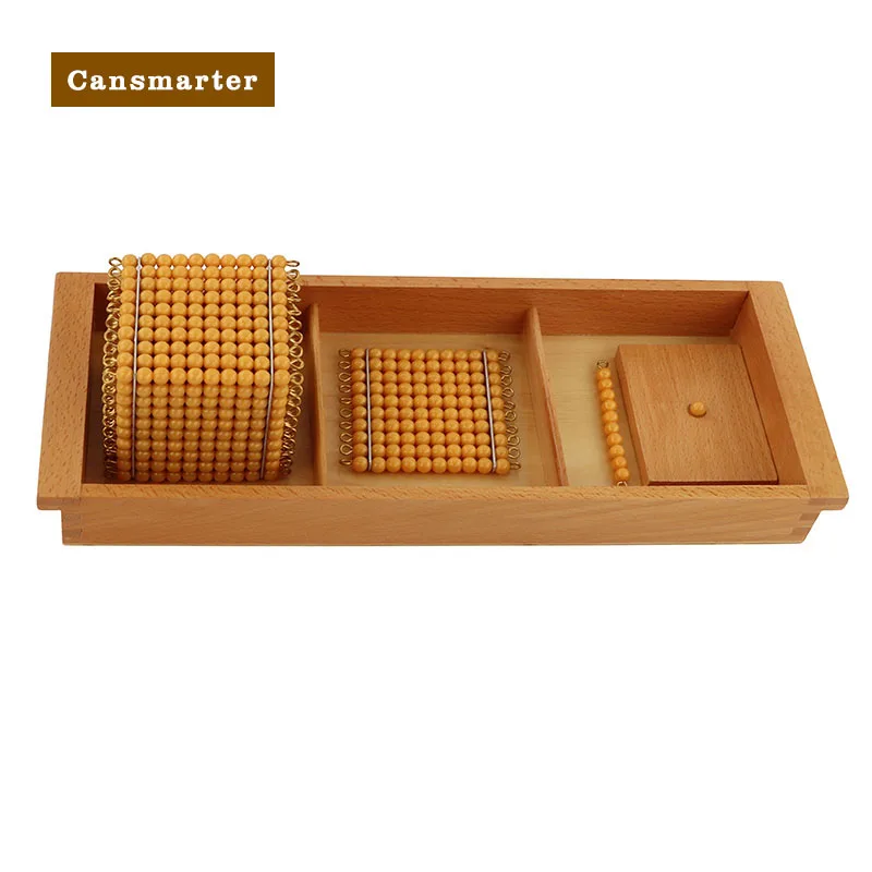 

MA130 Introduction to Decimal Quantity with Trays Montessori materials Wooden Educational Children Toy montessori