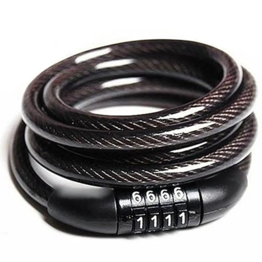 

Hot Sale 1200MM Bike Security Chain 4-digit Password Anti Theft Code Lock Steel Cable Lock Motorbike Padlock Bike