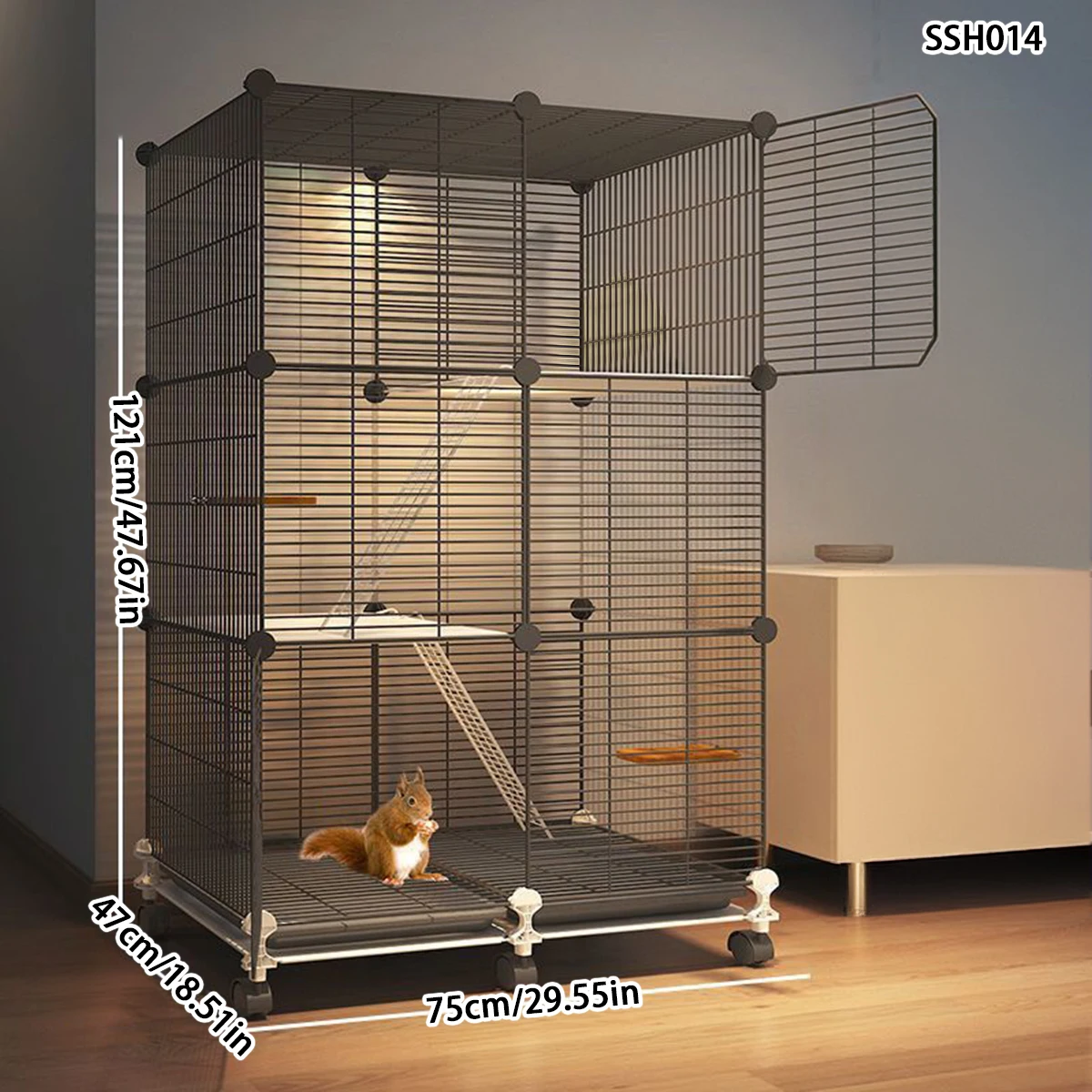 Three-Story Small Pet Cage 4