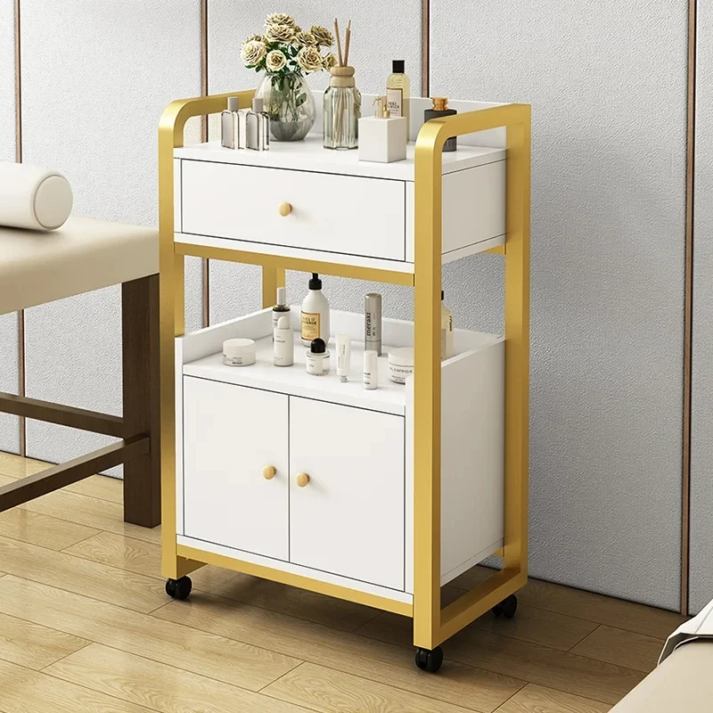 

Customize.Modern Design Multi-Functional Removable Trolley Beauty Salon Special Metal Storage Rack Manicure & Instrumen