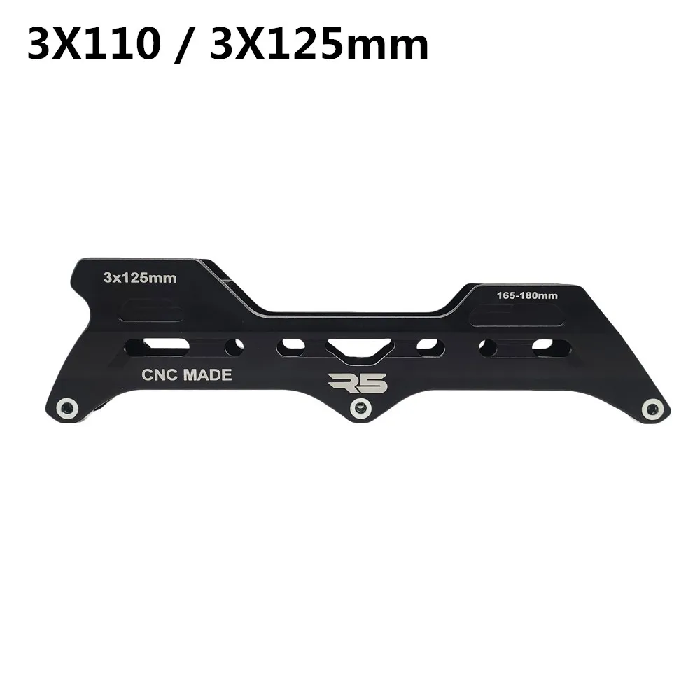 R5 Blance 3*110mm 246mm 3*125mm 260mm Rama do rolek slalomowych Konwersja na 3 koła Buty do jazdy na łyżwach 165mm Alloy