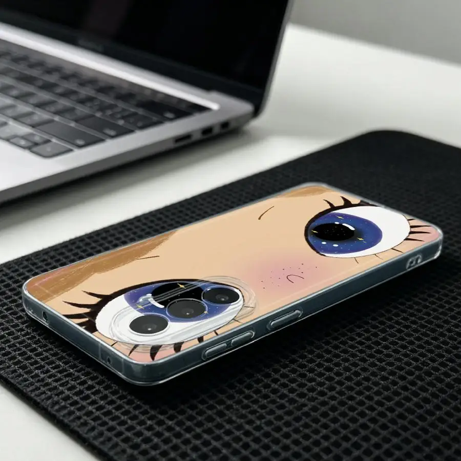 Cartoon Eyes Case for Samsung Galaxy A56 A50 A25 A51 A33 A52 A14 A16 A26 A24 A52 A31 A34 A35 A55 A23 A54 A15 A36 A27 Phone Cover