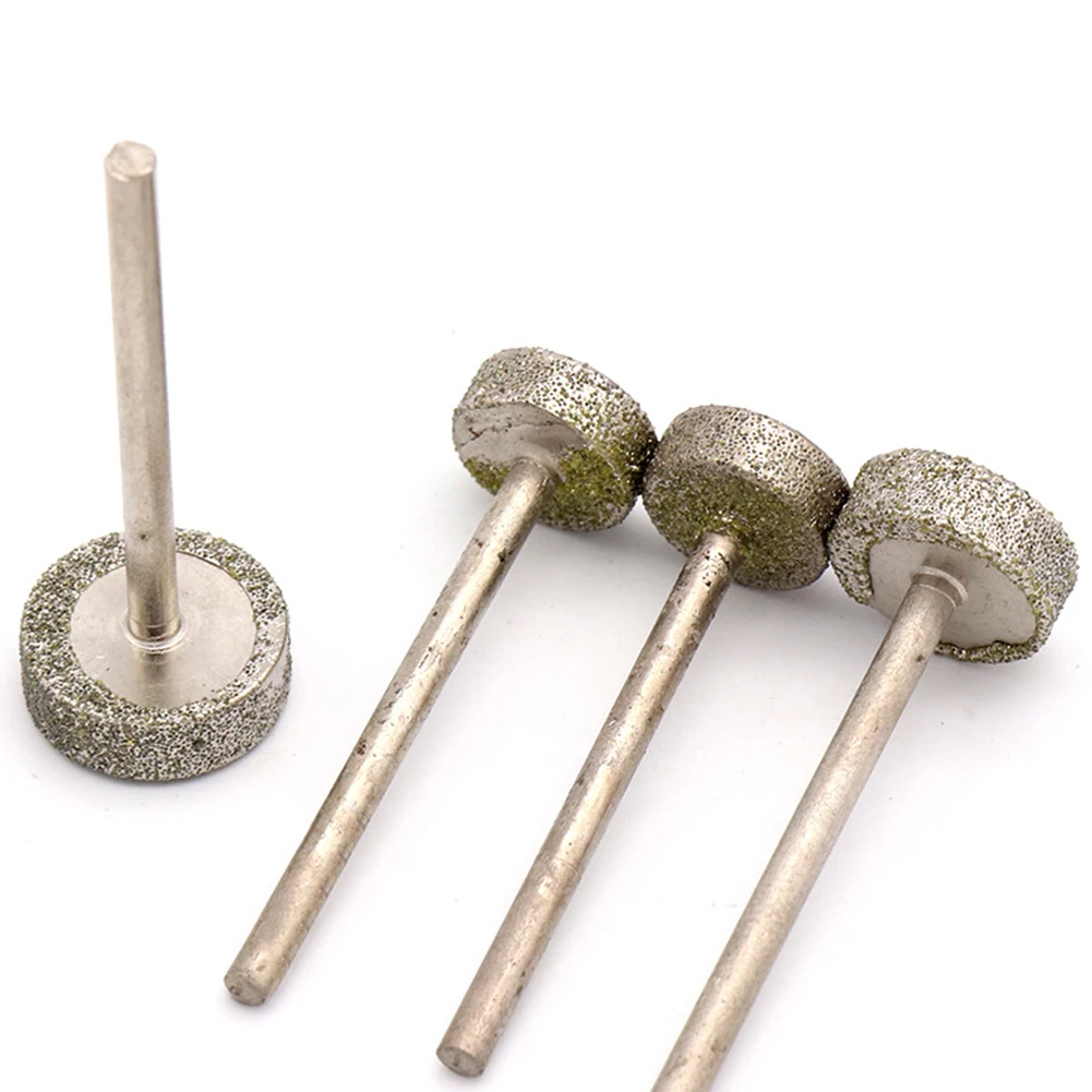 Cylinder Emery Grinding Burr 8-16mm Diamond Needle Head For Electric Rotary Tool Jade Stone Glass Ceramic Carving Engraving