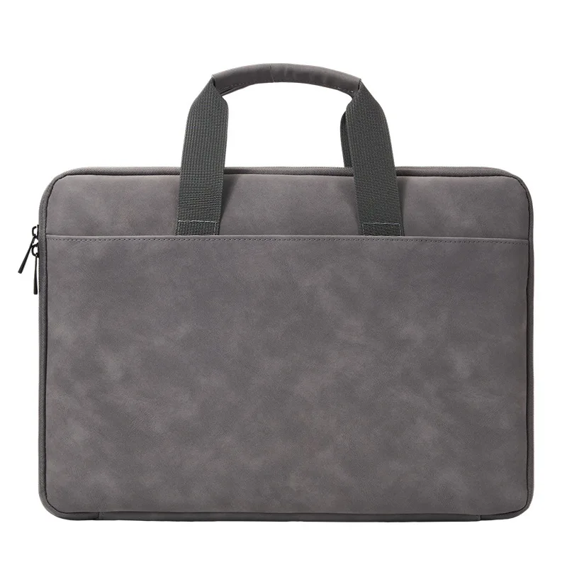 Fully opened PU sheep-leather laptop bag is suitable for 13 