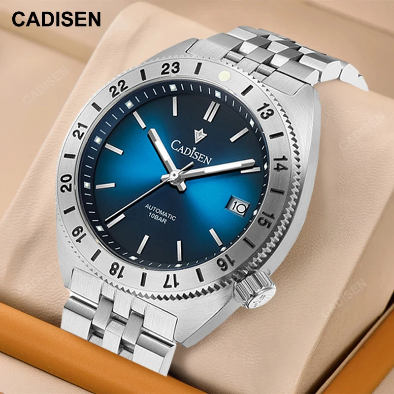 

CADISEN Mechanical Watch Men Sapphire Glass NH35 Mechanical Automatic Tourbillon Watch Mens 100M Waterproof Fashion Casual Clock