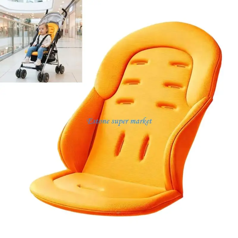 090B Universal Infant Strollers Pad Cotton Comfortable Pram Pad for Year Round Use